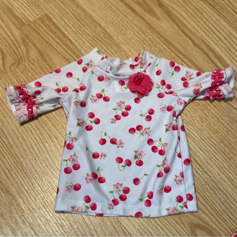 Nannette Baby two piece rashguard swimsuit 12 months - Picture 2 of 5
